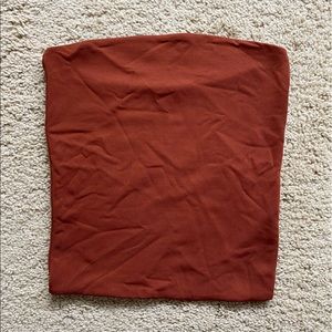 XS Babaton Contour Tube Top in rich copper